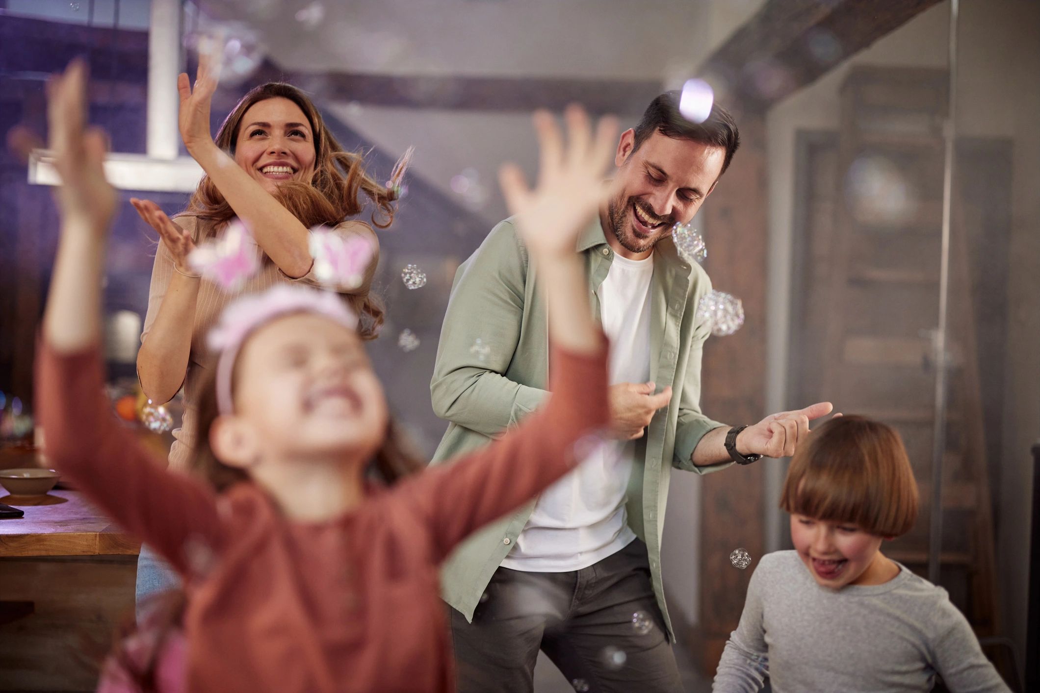 children dancing party