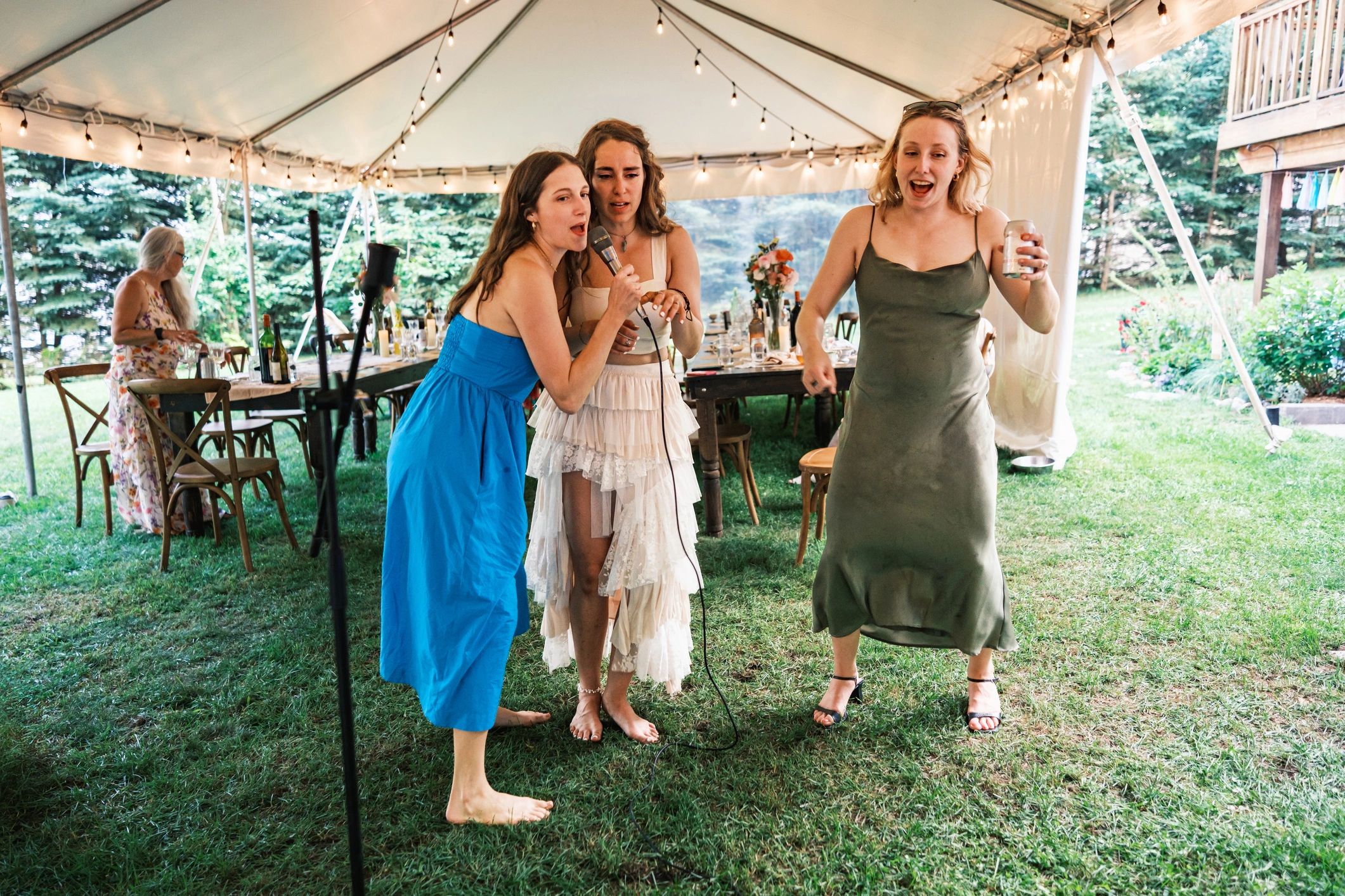 wedding singer performing